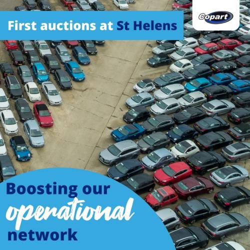 Copart holds first auctions at new St Helens Operation Centre