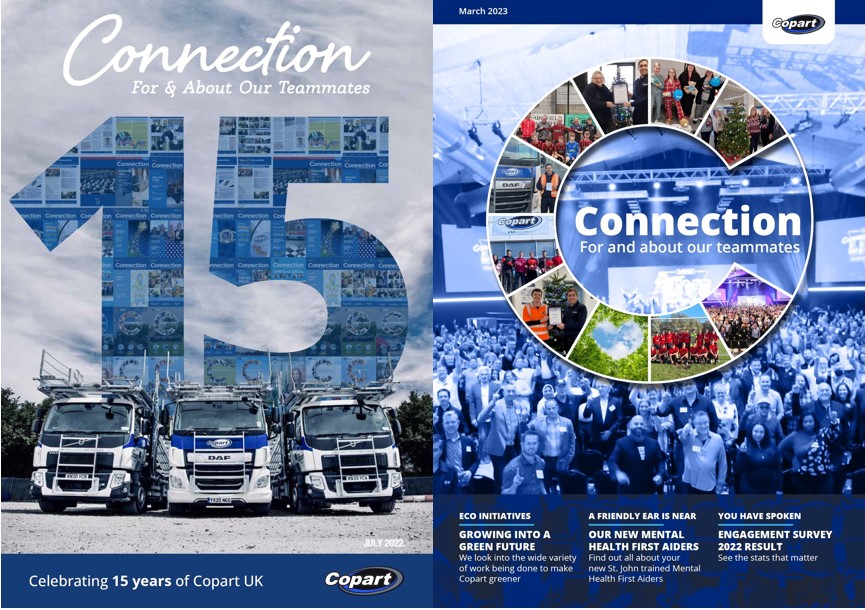 Two editions of Copart Connections.